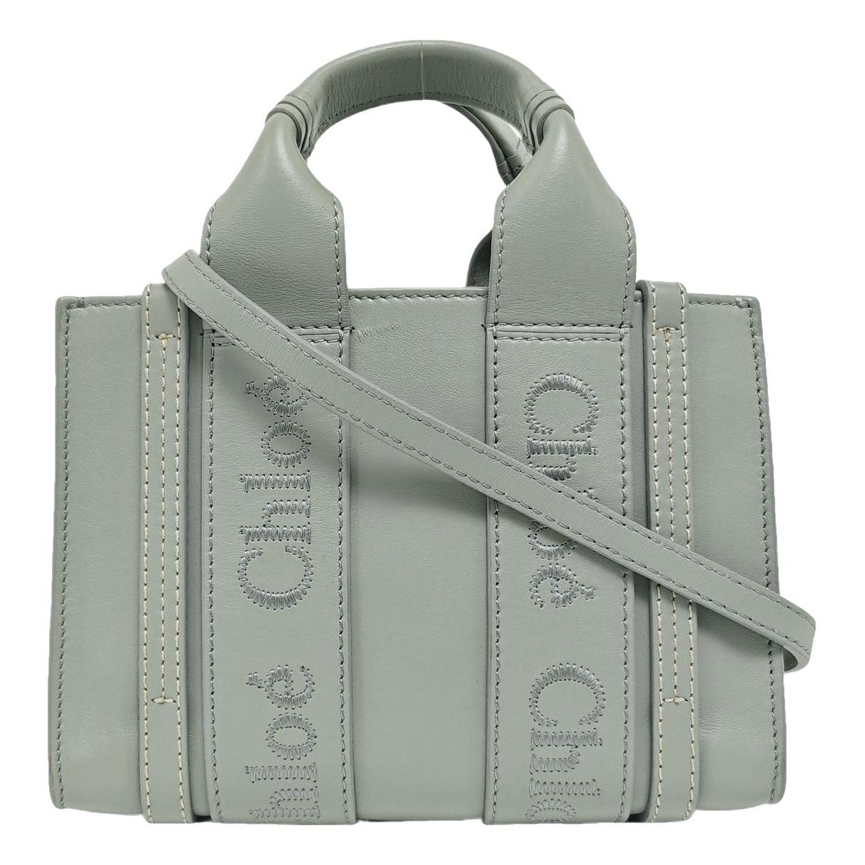 Woody leather handbag
