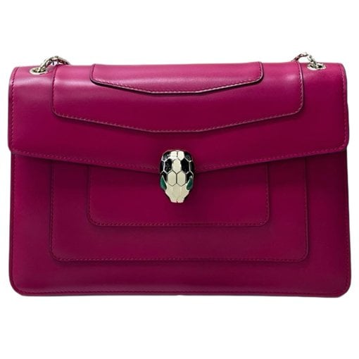 Serpenti leather handbag