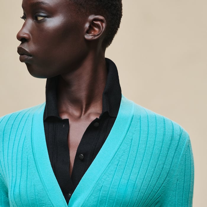 Vert Menthe Long-sleeve Cardigan