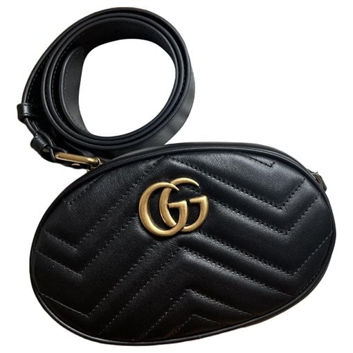GG Marmont Oval leather handbag