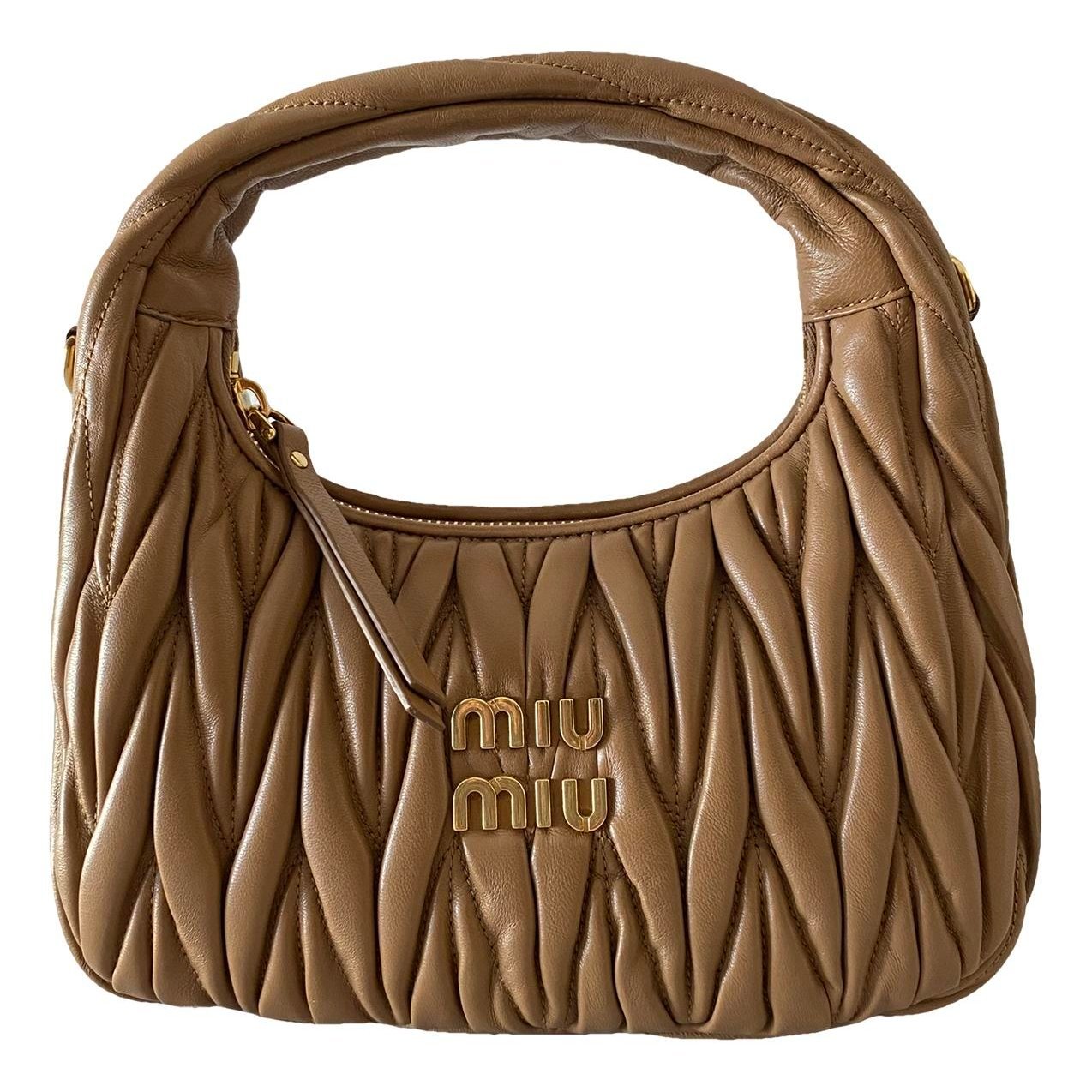 Miu Wander leather handbag