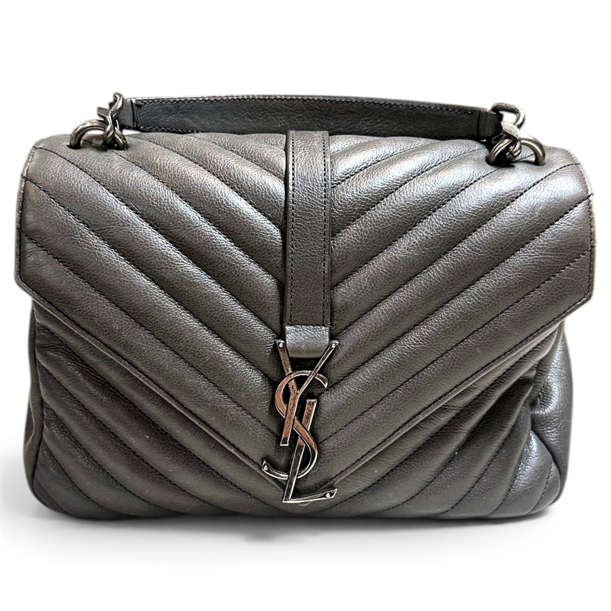 Collége monogramme leather handbag