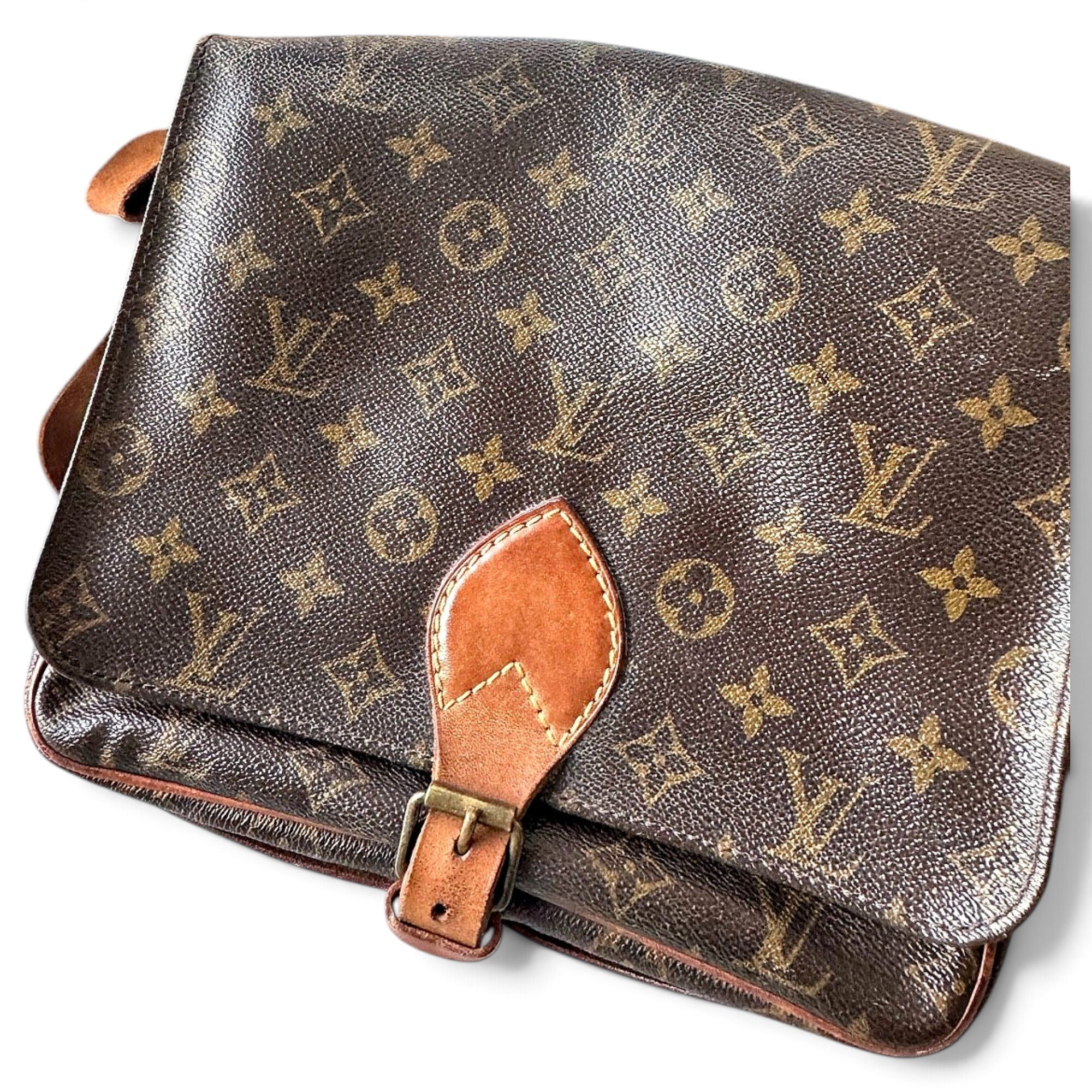 Cartouchière leather crossbody bag