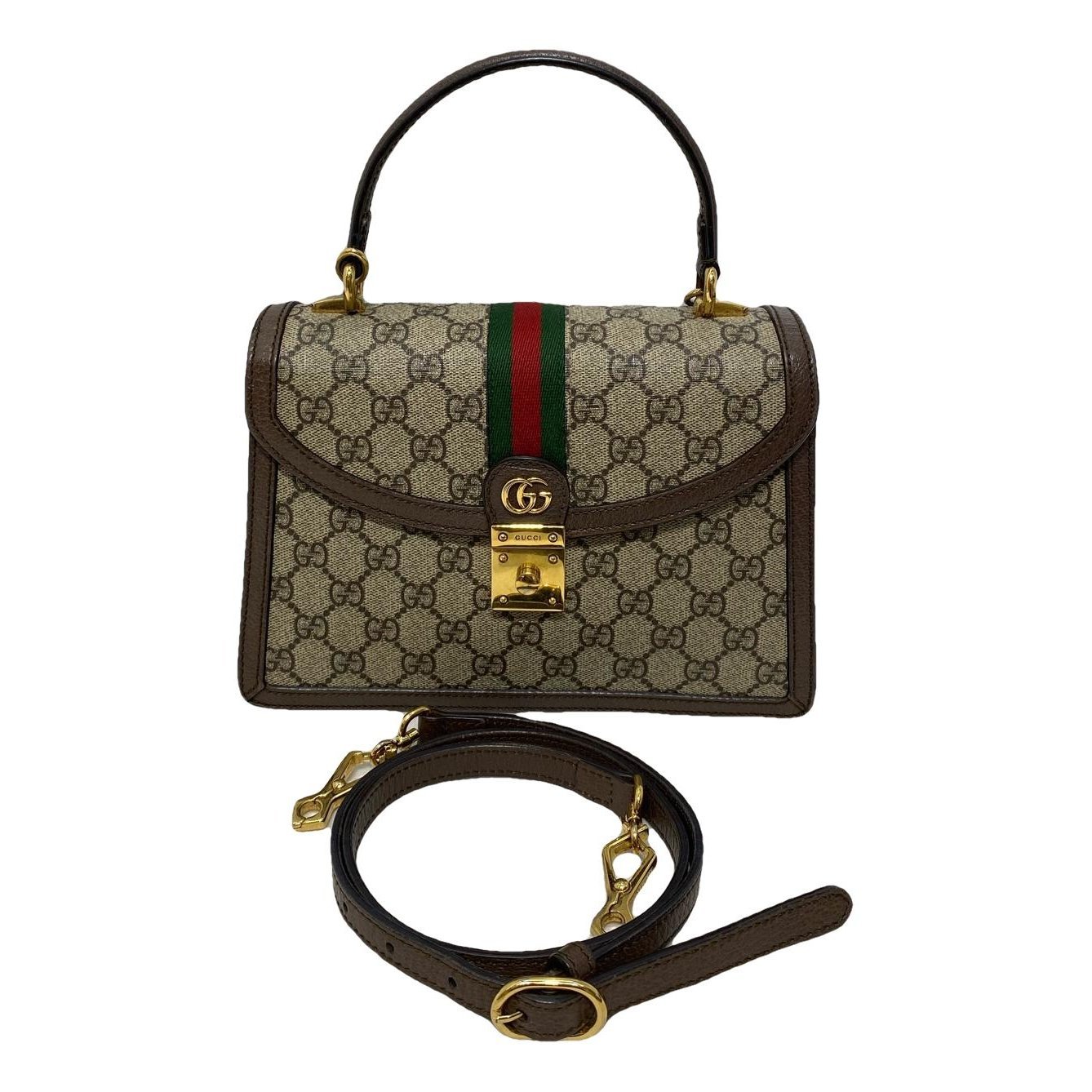 Gucci Ophidia Flap Top Handle leather handbag