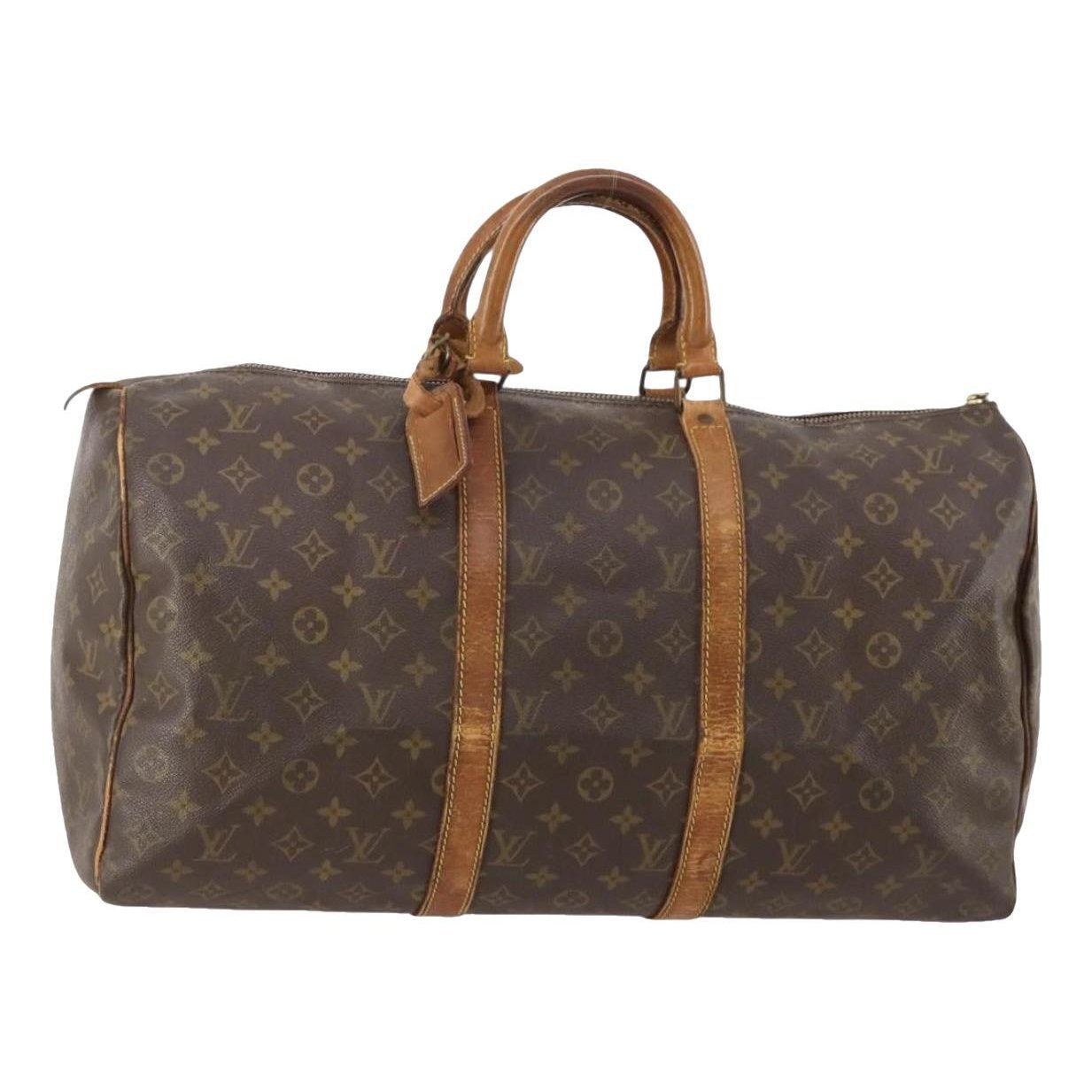 Keepall leather travel bag