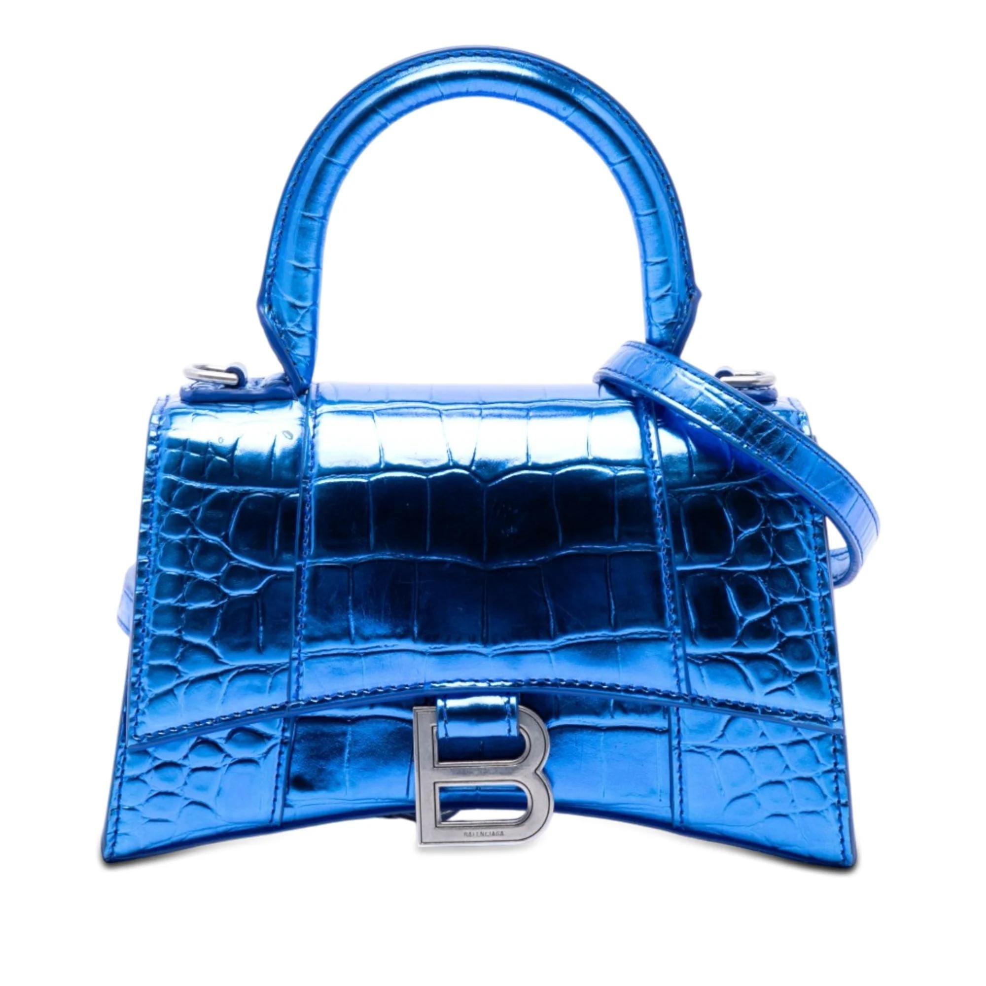 Hourglass pony-style calfskin handbag