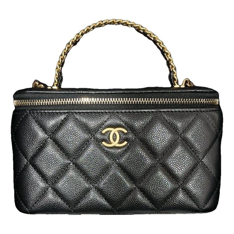 Vanity leather handbag