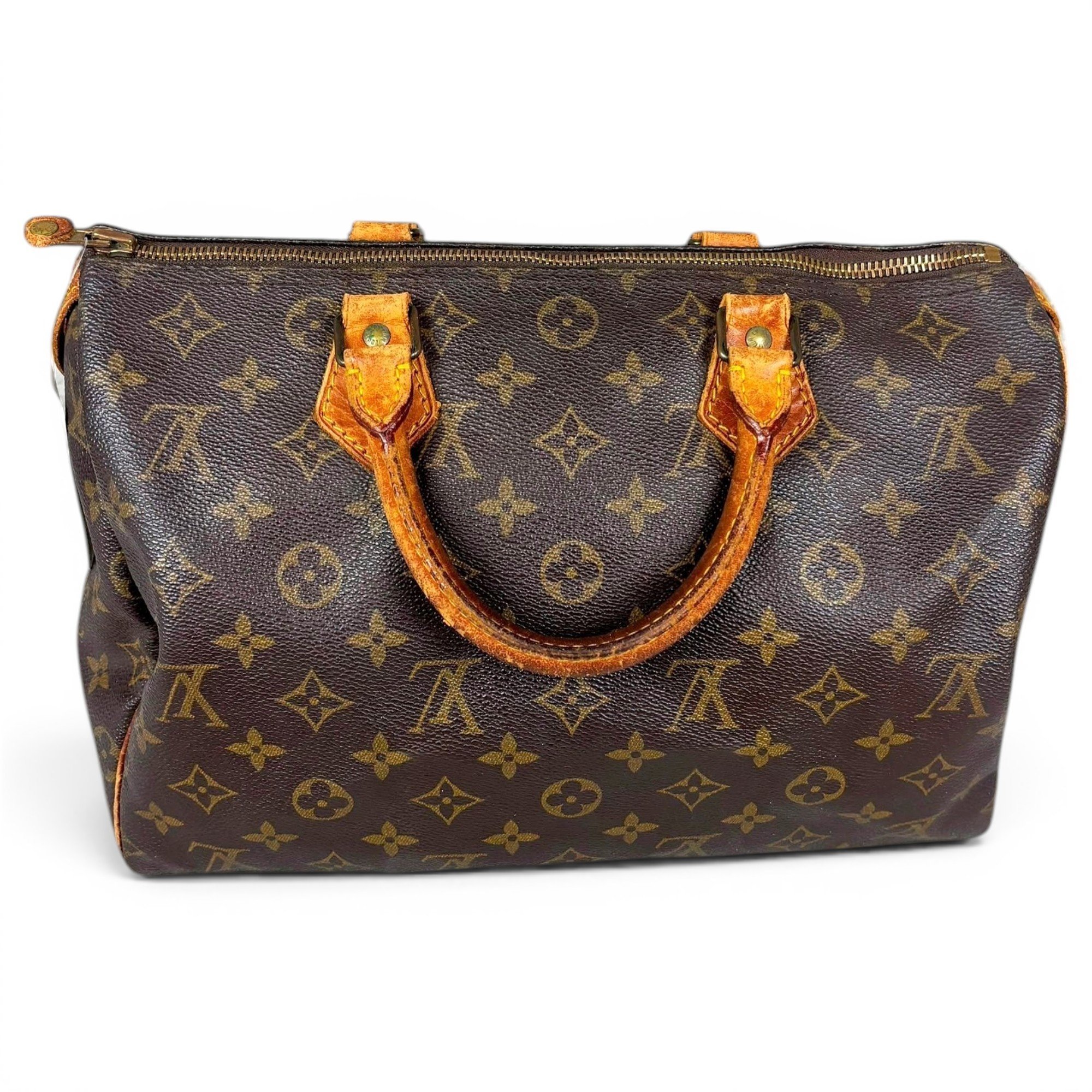 Speedy leather handbag