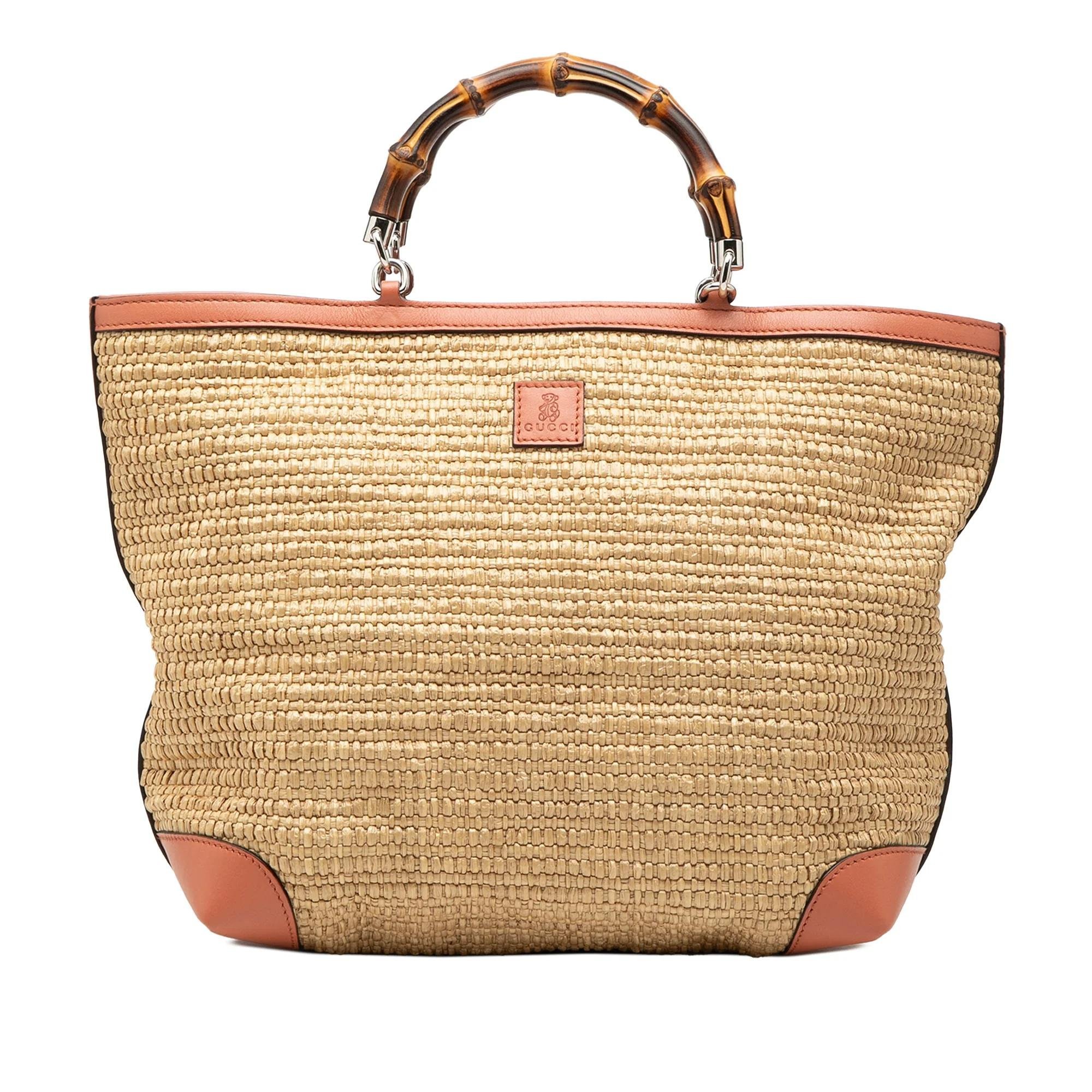 Bamboo leather tote