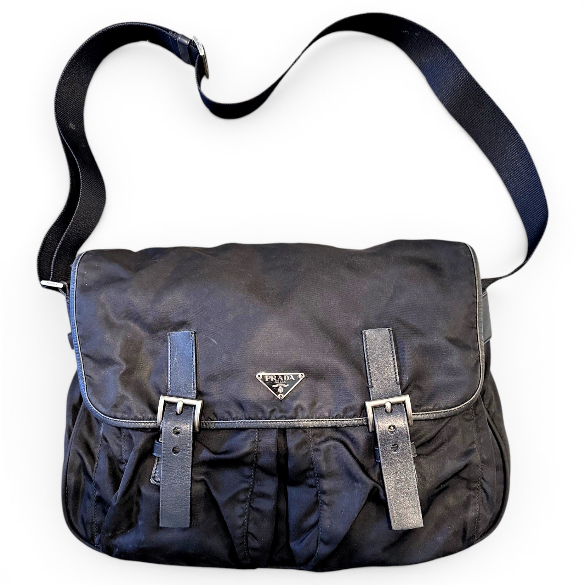 Re-Edition 2000 Double Zip cloth crossbody bag