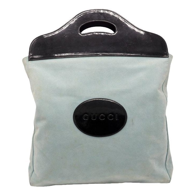 Patent leather handbag