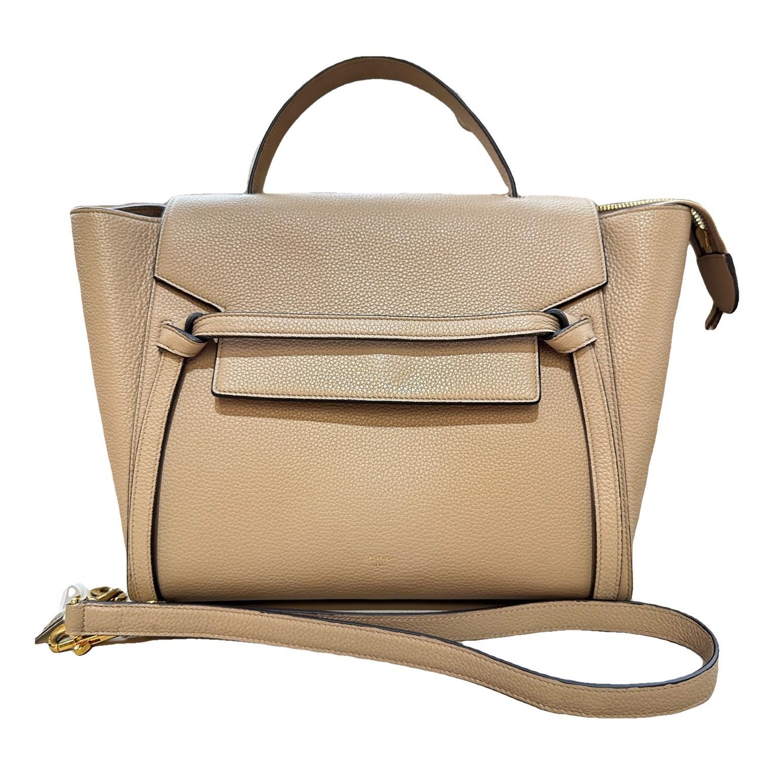 Belt leather handbag