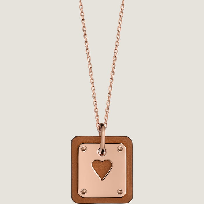 Gold As De Coeur Pendant, Small Model