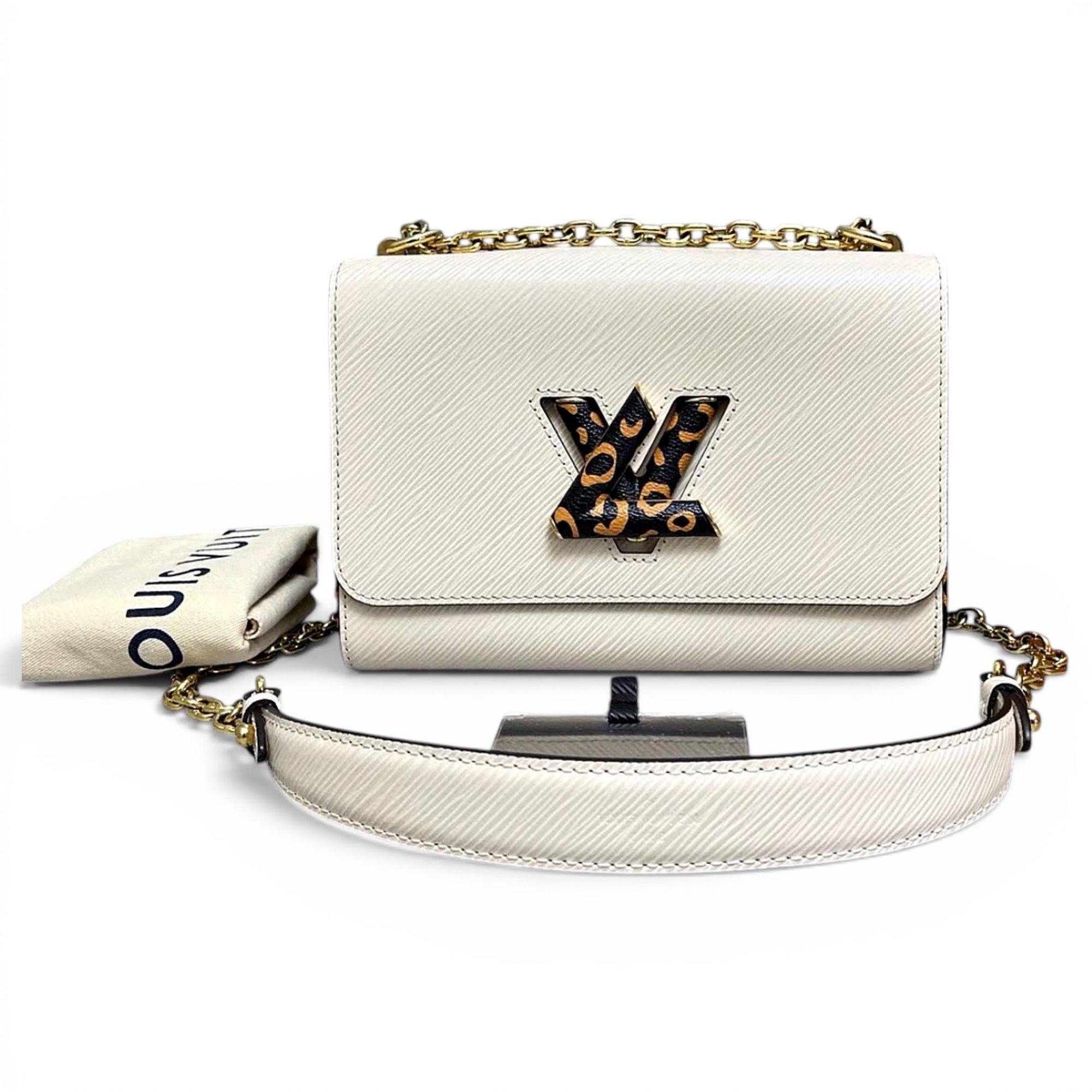 Twist leather crossbody bag