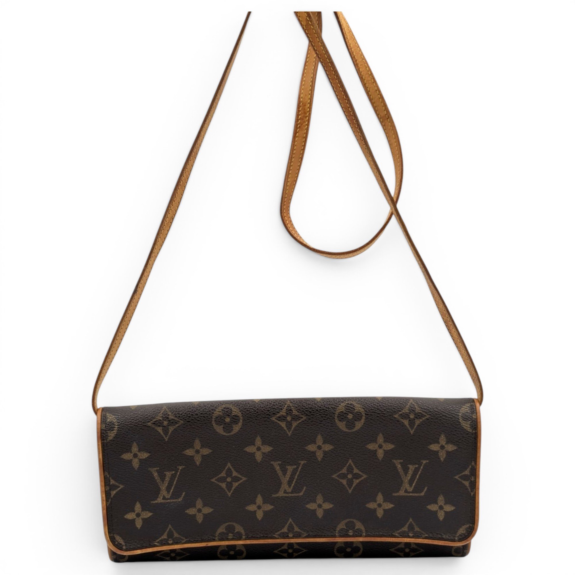 Twin cloth crossbody bag