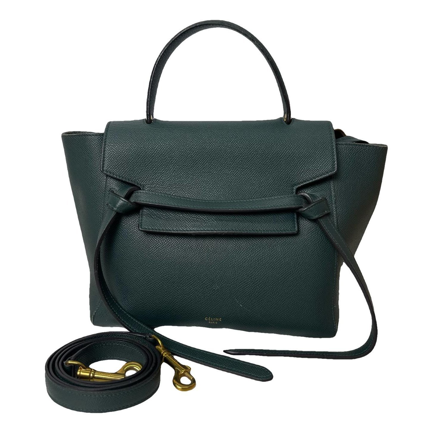 Belt leather handbag