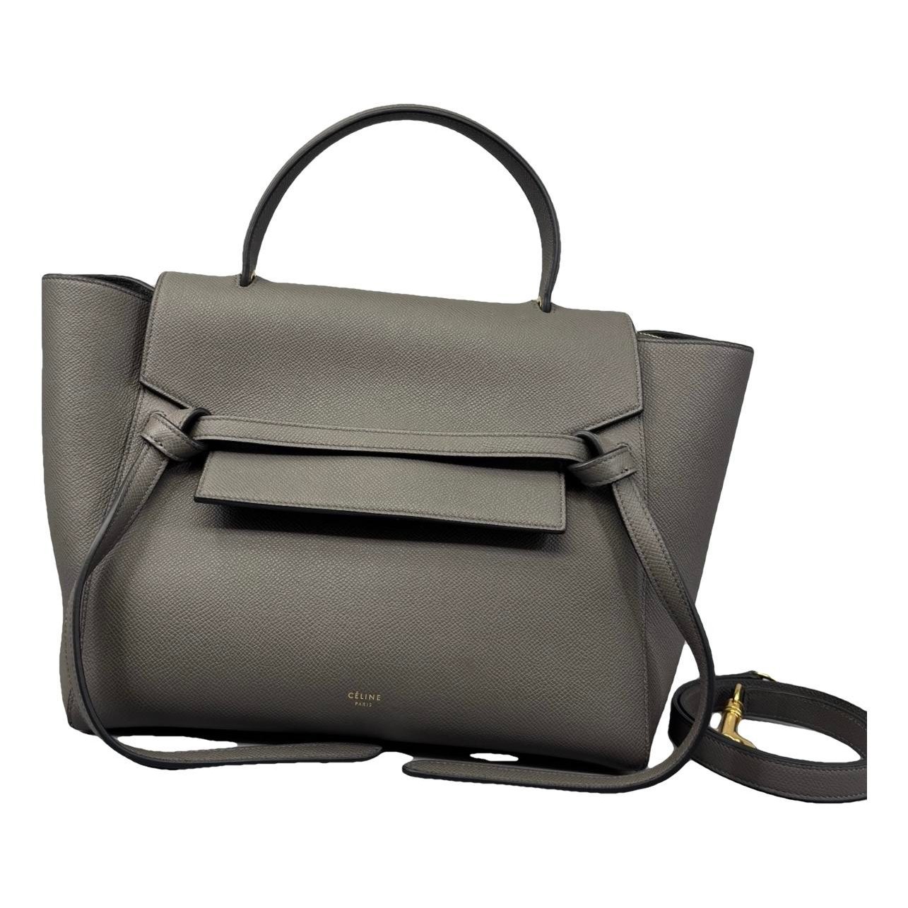 Belt leather handbag