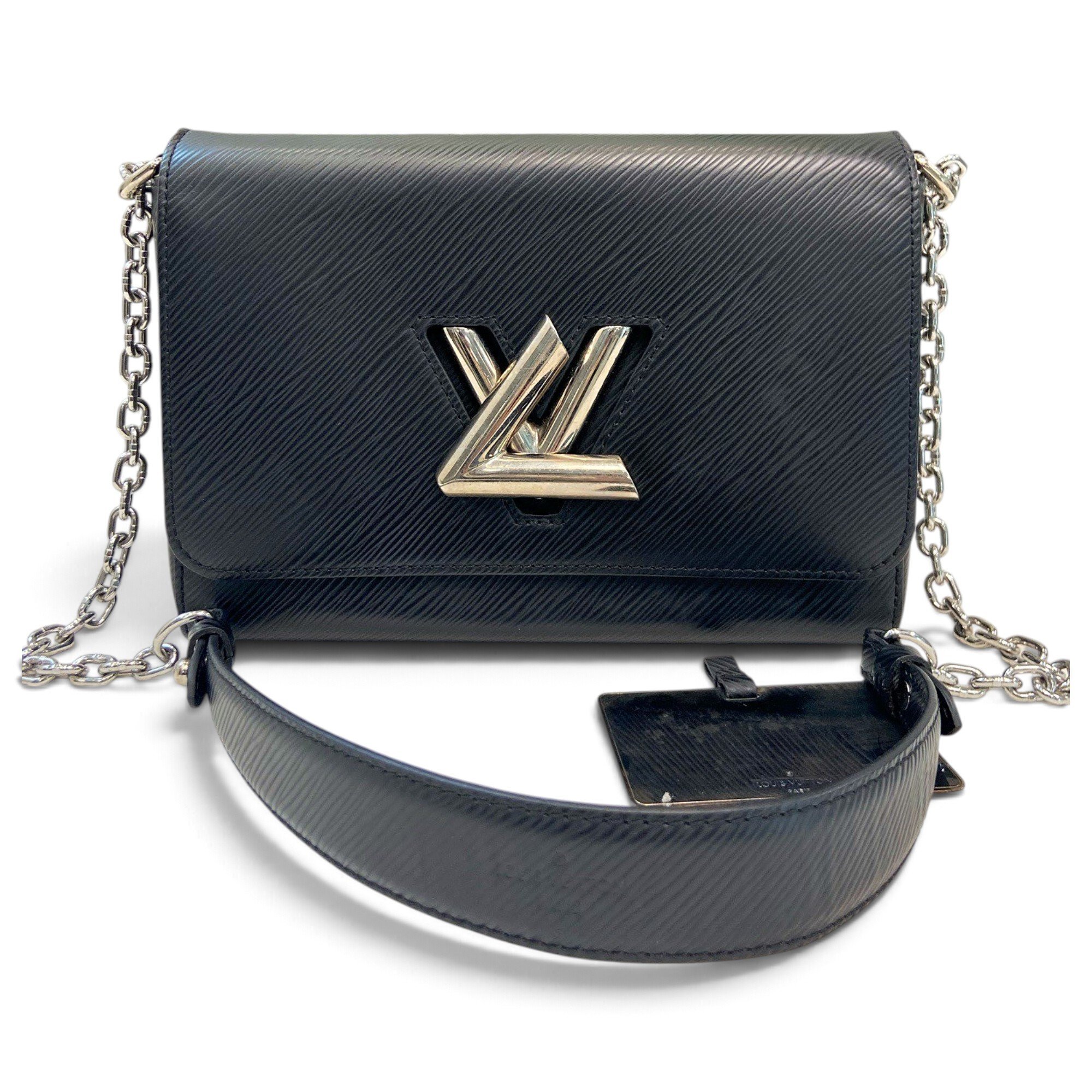 Twist leather handbag
