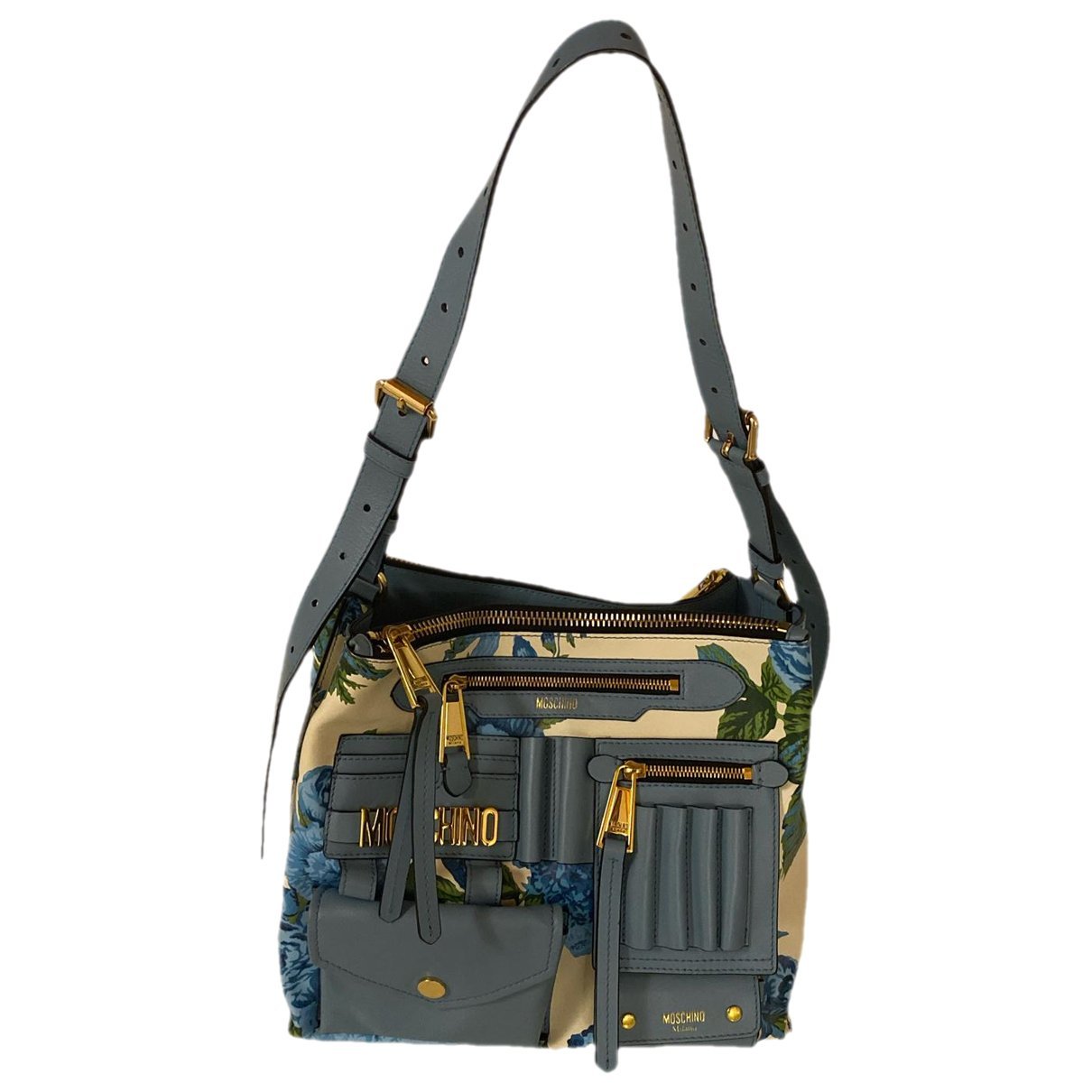 Biker leather handbag