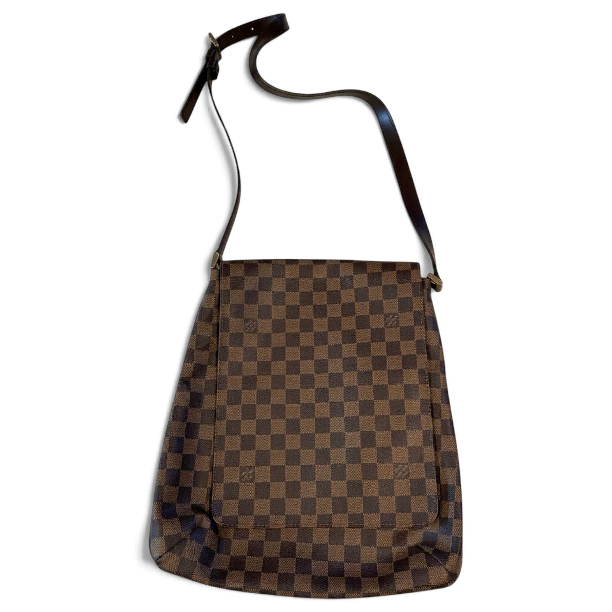 Musette leather crossbody bag