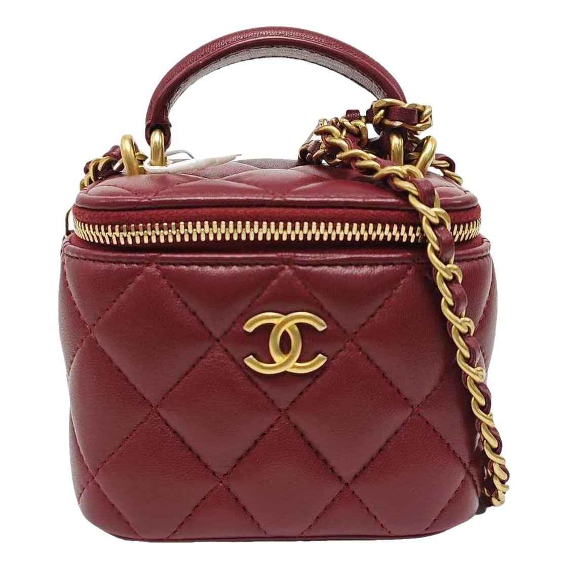 Trendy CC Vanity leather handbag