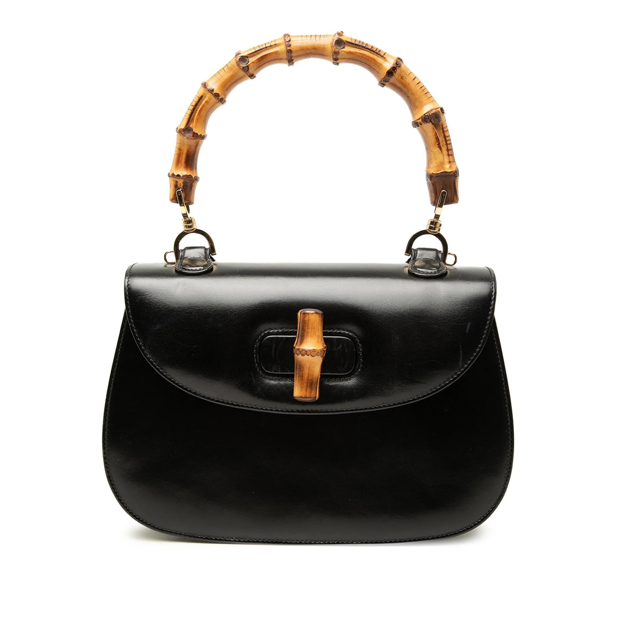 Bamboo leather handbag