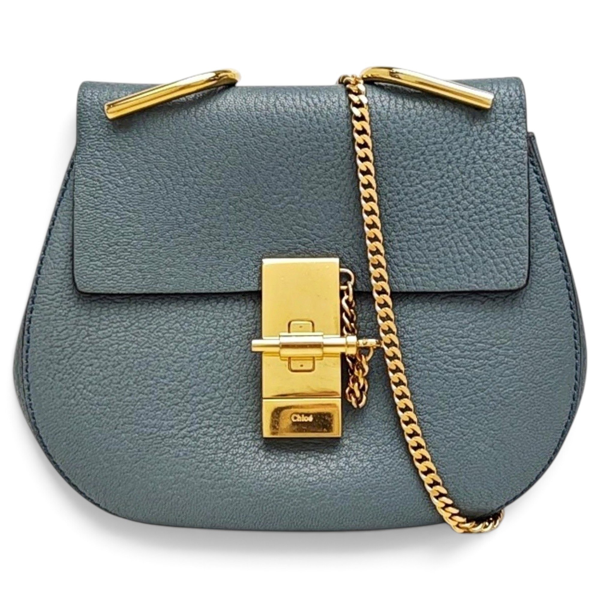 Drew leather handbag