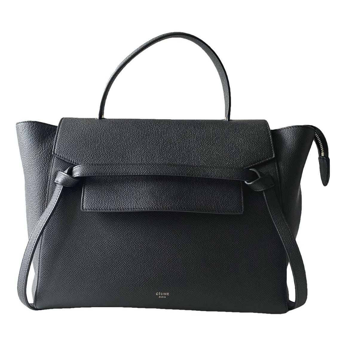 Belt leather handbag