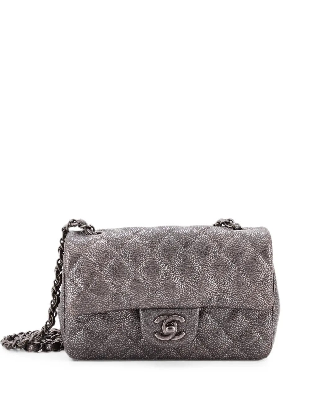 Classic Single Flap Bag Quilted Caviar Mini crossbody bag