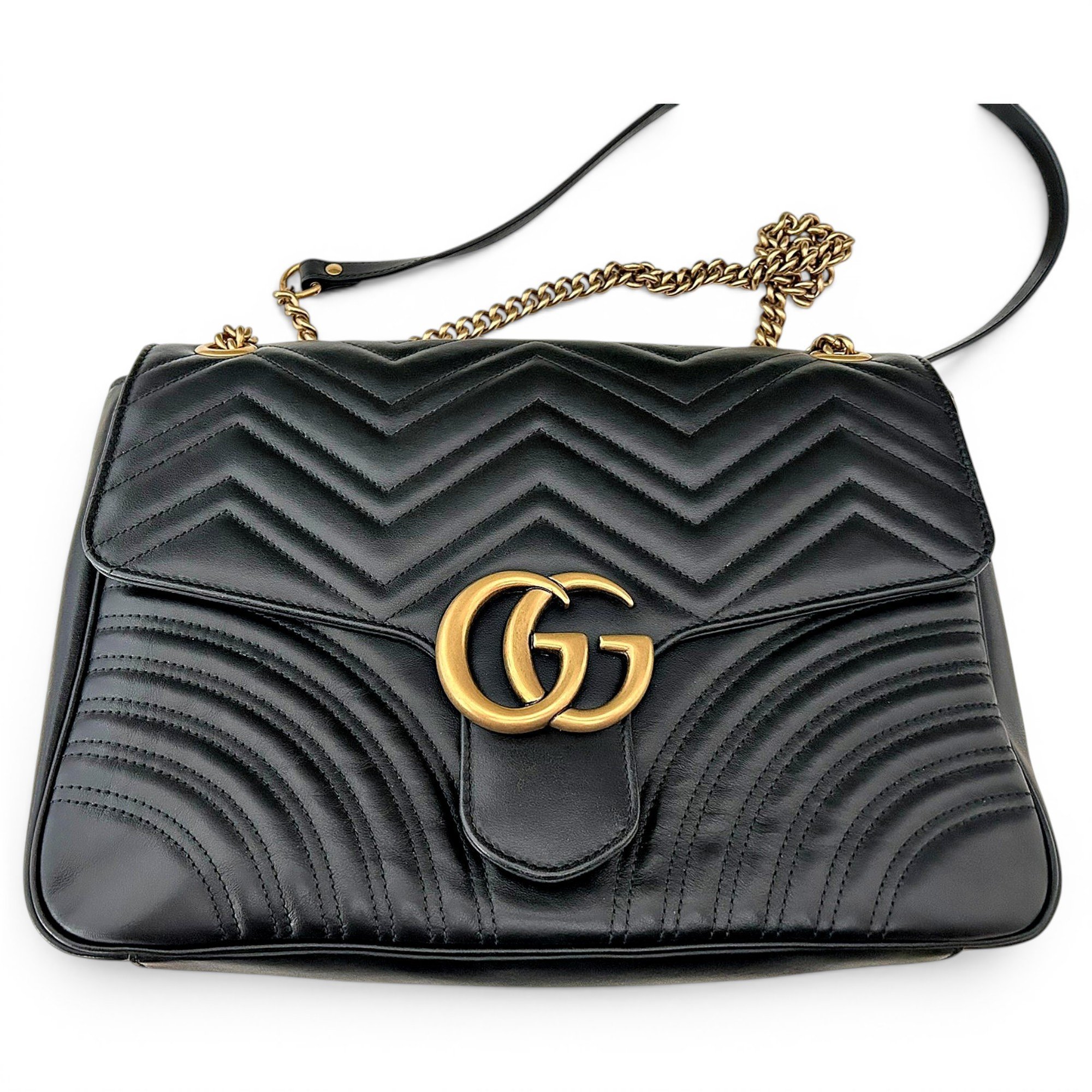 GG Marmont Flap leather crossbody bag
