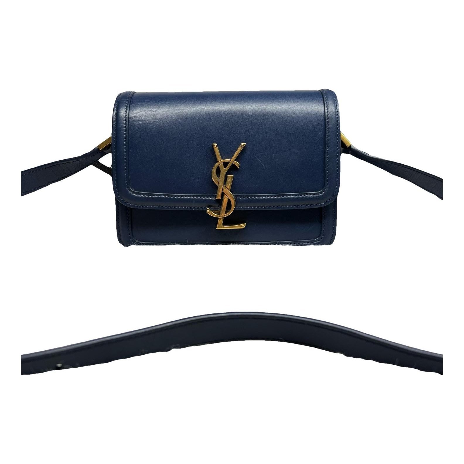 Solférino leather handbag