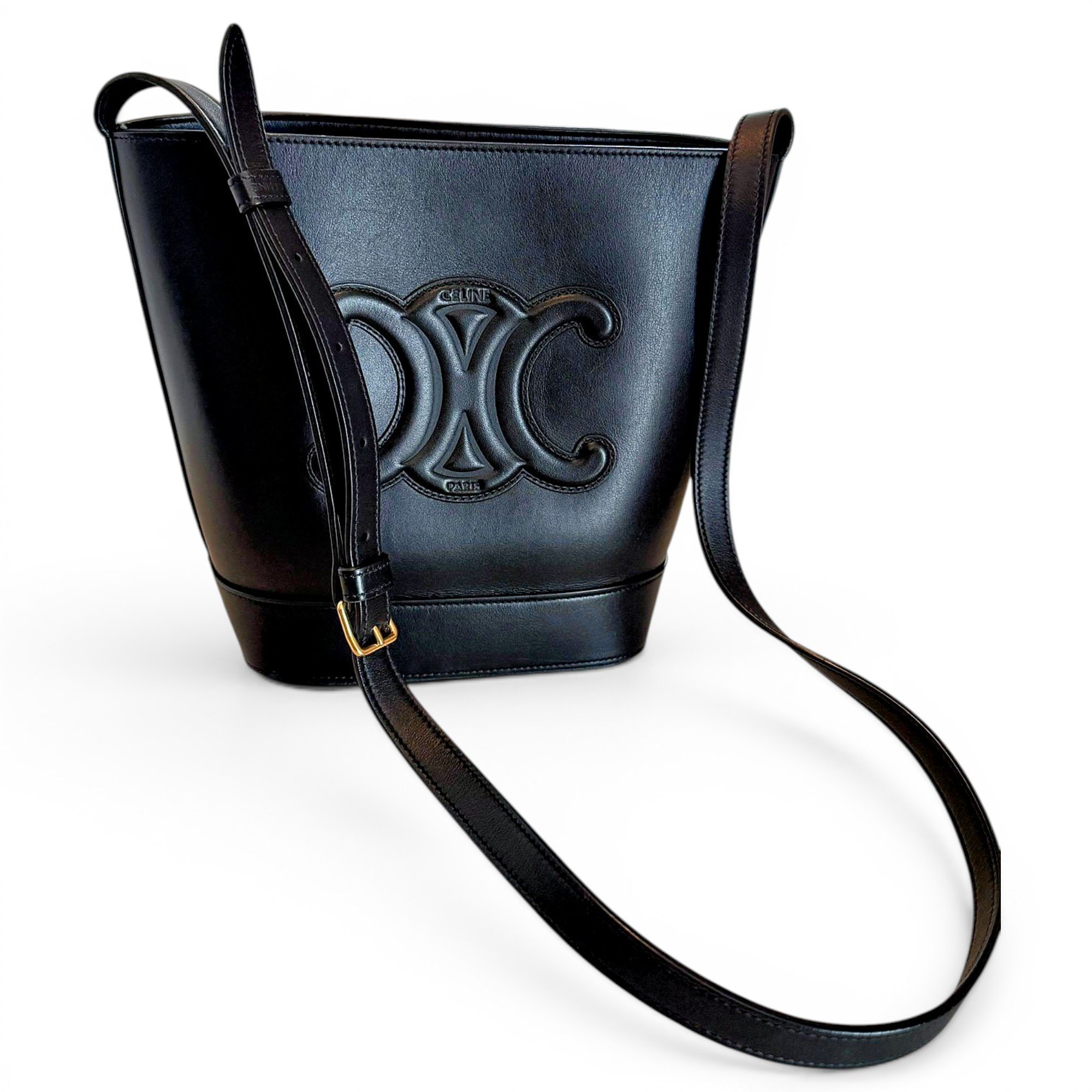 Triomphe leather handbag