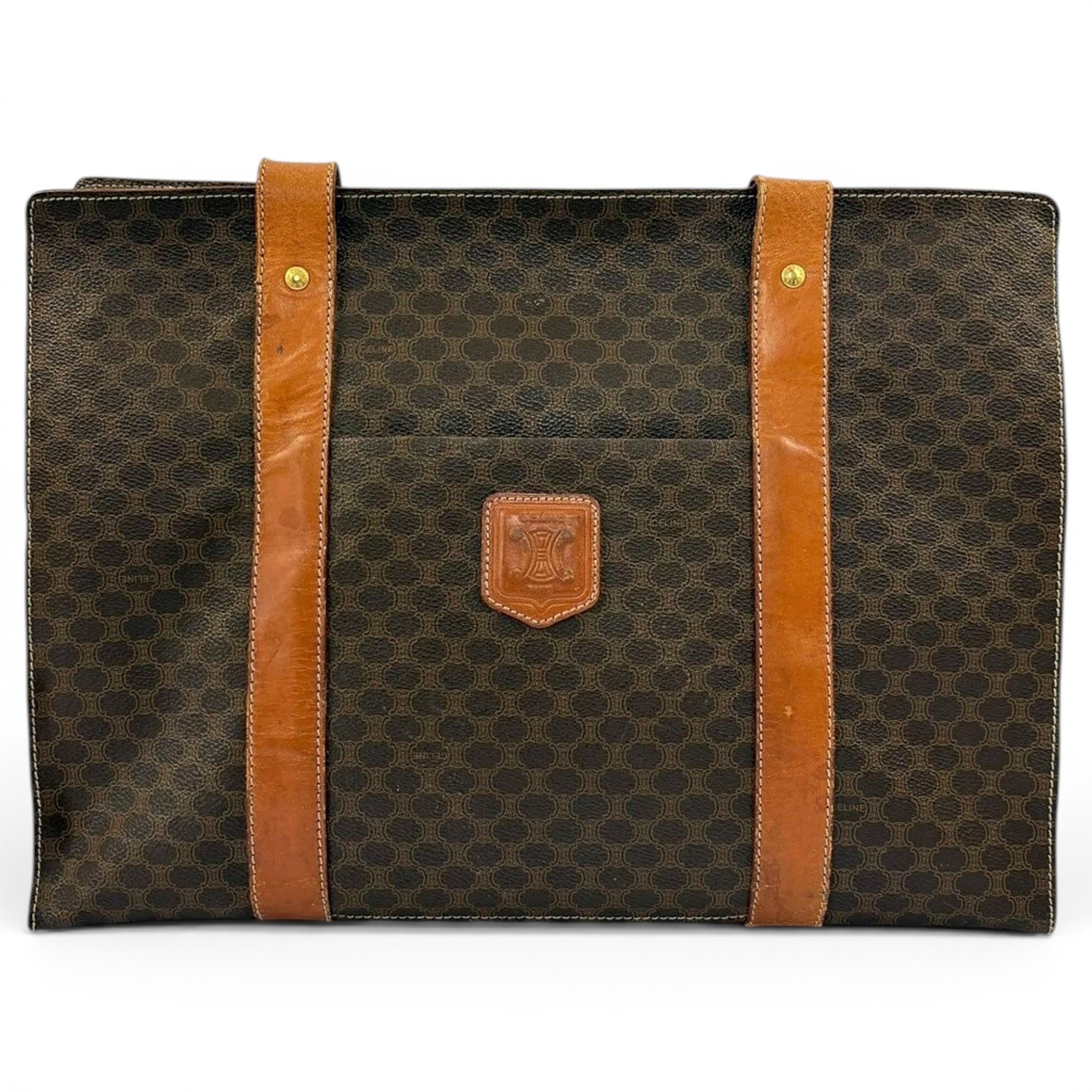 Triomphe leather tote