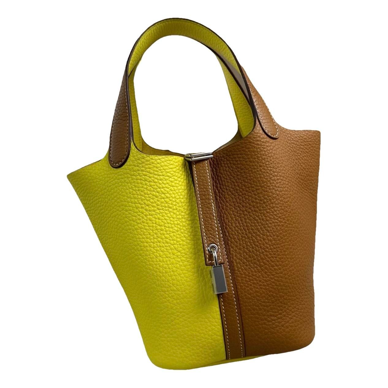 Picotin leather handbag