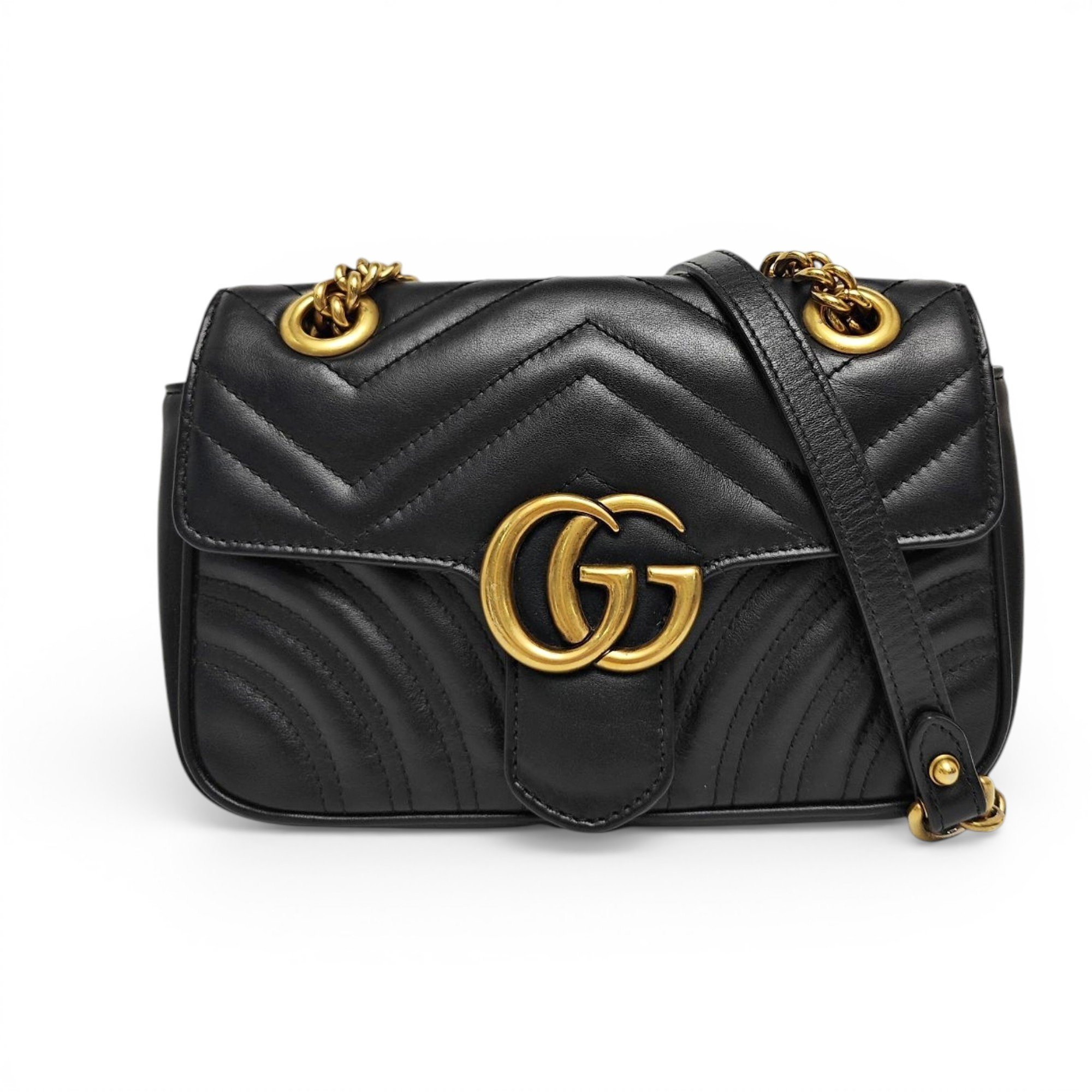 GG Marmont Flap leather handbag