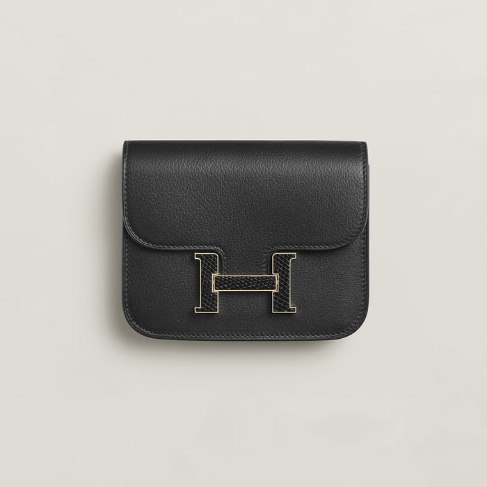 Noir Constance Slim Wallet