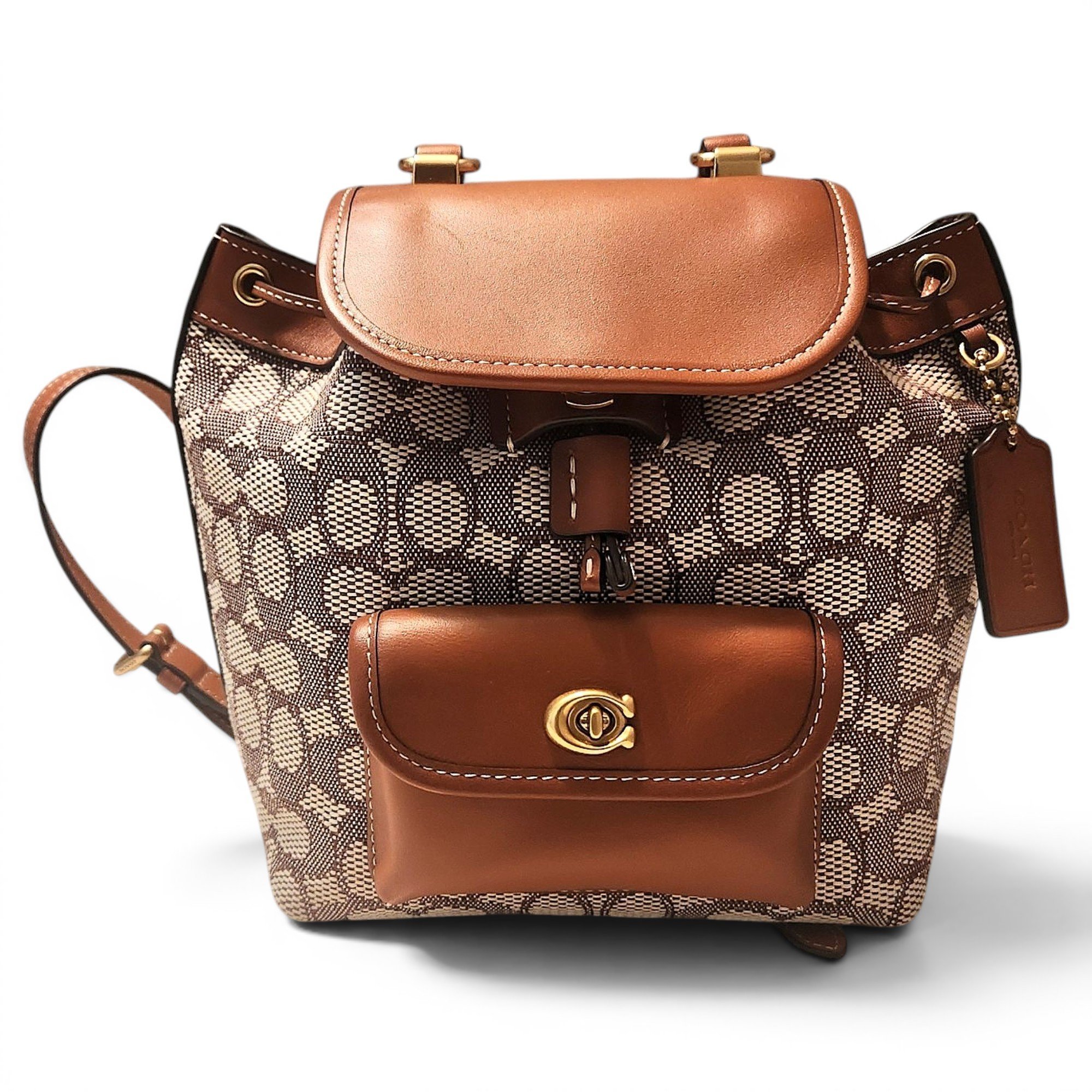 Leather backpack