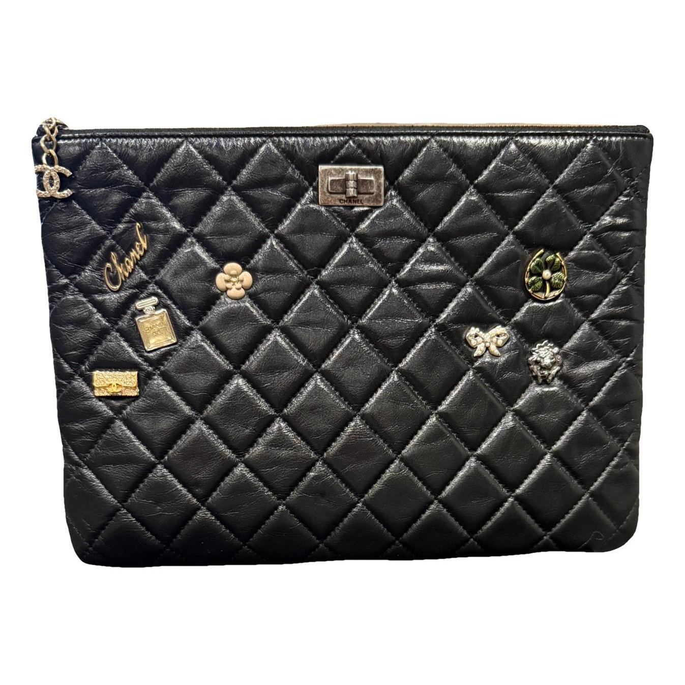 Chanel 2.55 leather clutch bag