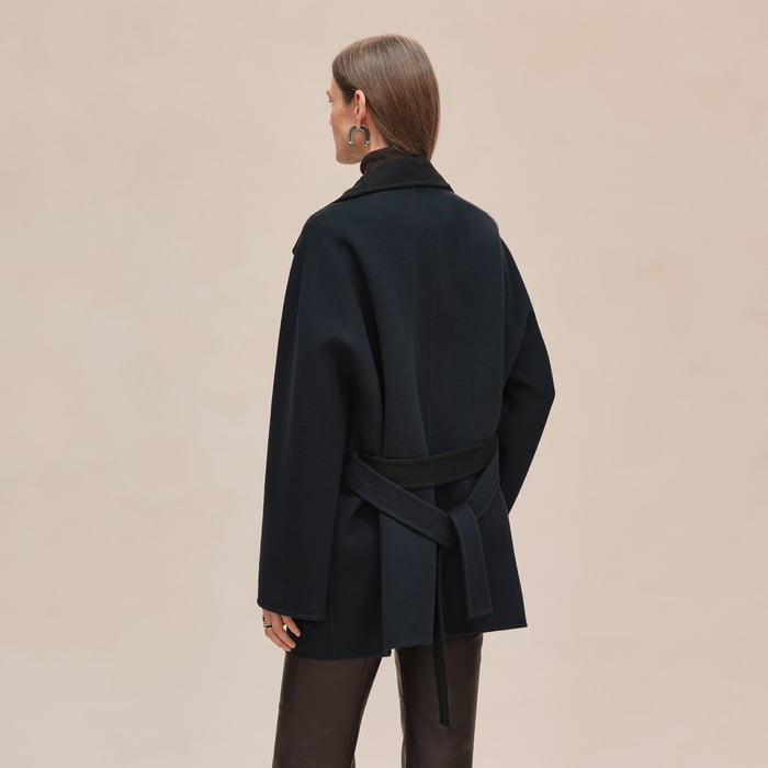 Bleu Noir Cashmere Coat