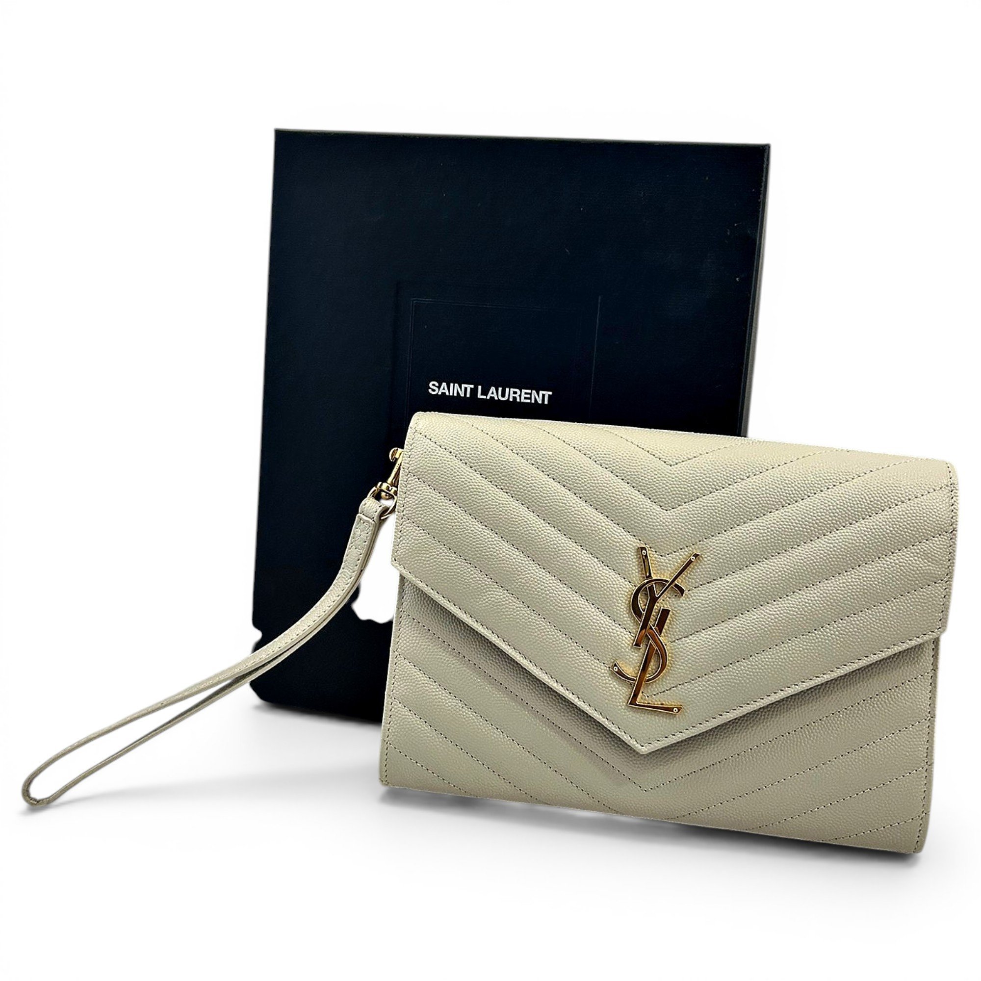 Cassandre leather clutch bag