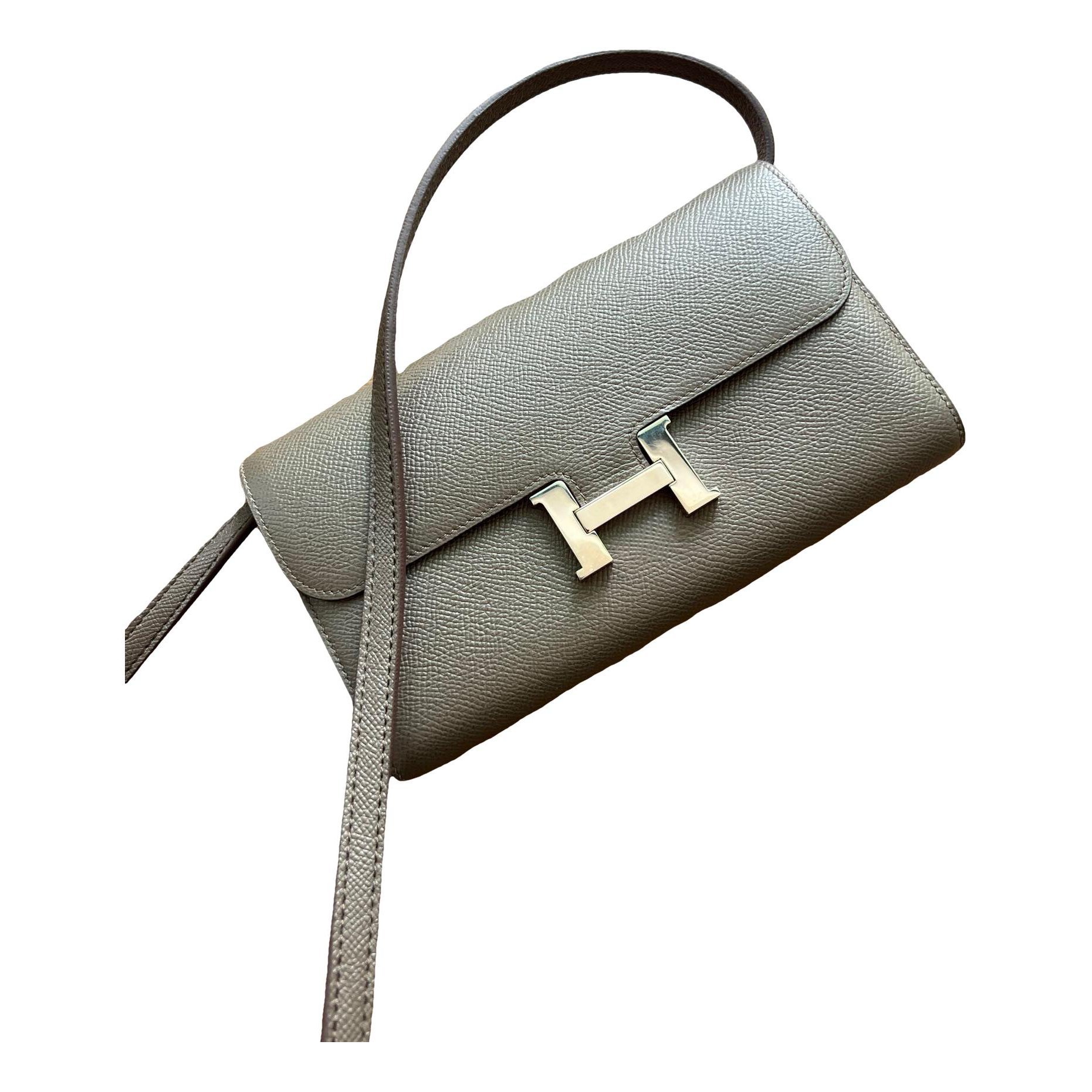 Constance leather clutch bag