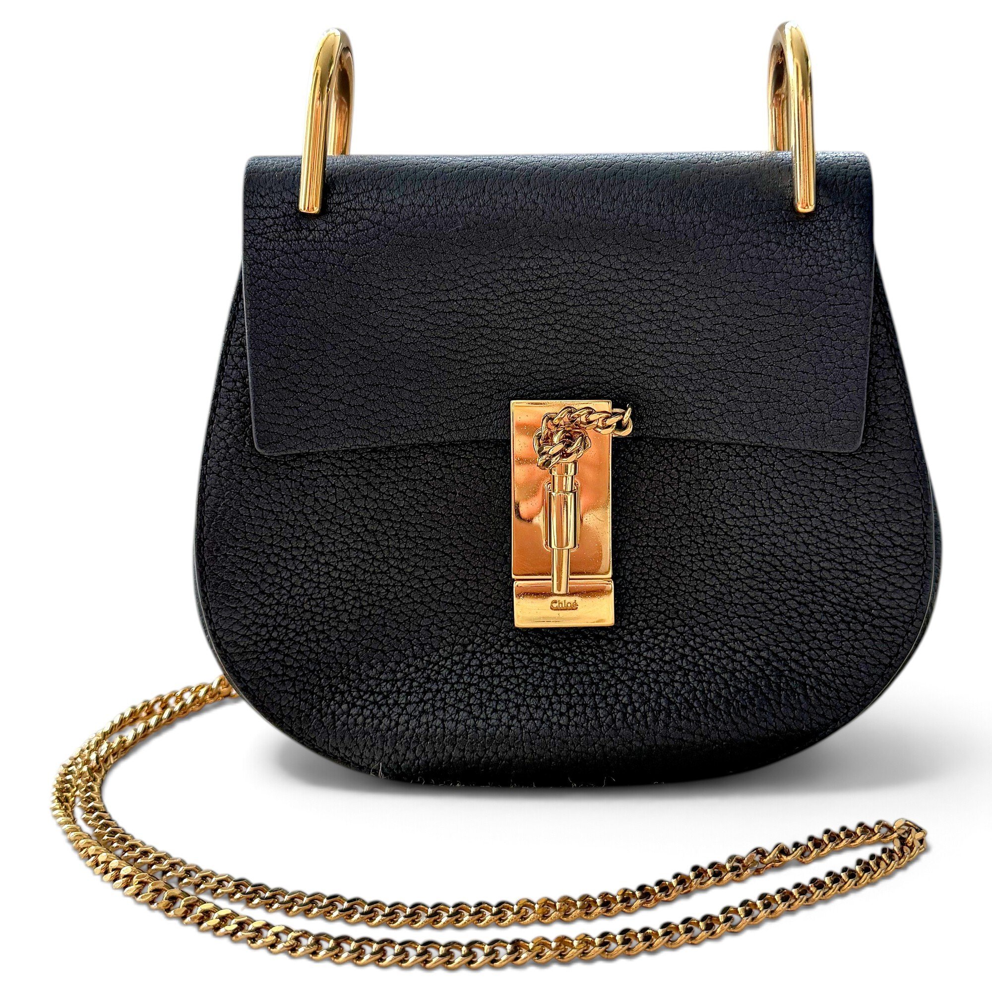 Drew leather crossbody bag