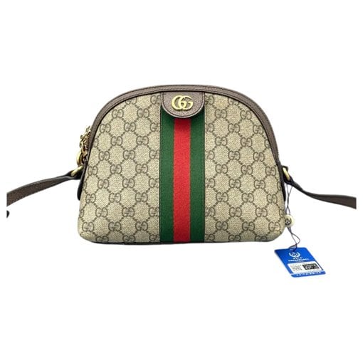 Ophidia Dome vinyl crossbody bag