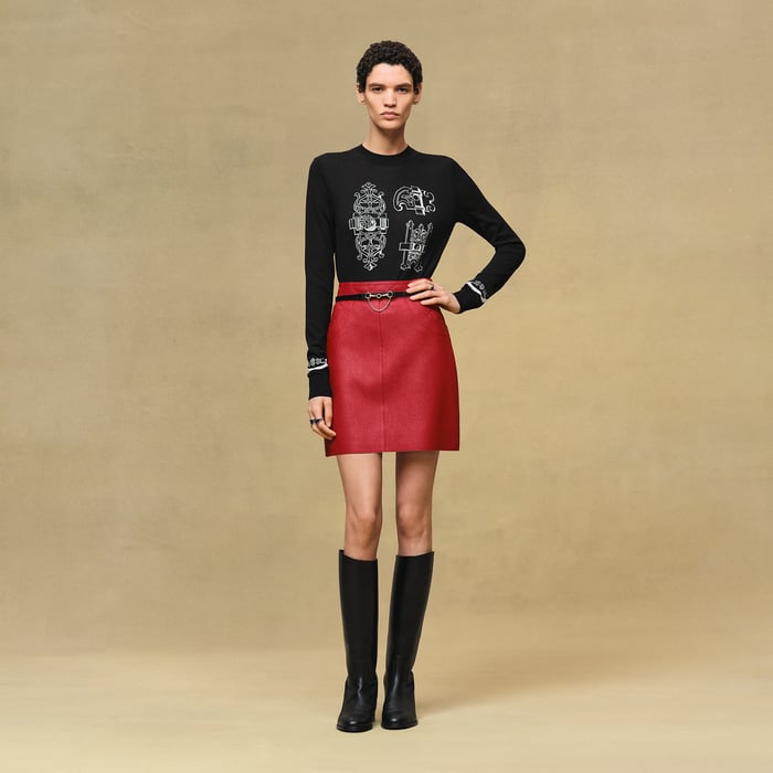 Noir "Ferronnerie" Long-sleeve Sweater