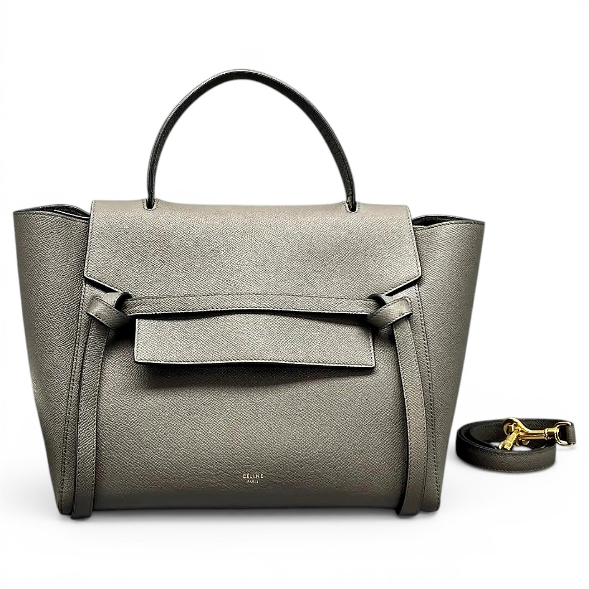 Belt leather handbag