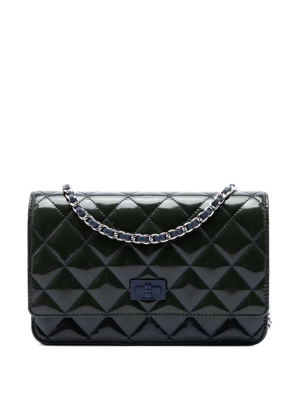 2014-2015 Quilted Patent Reissue 2.55 Wallet On Chain crossbody bag