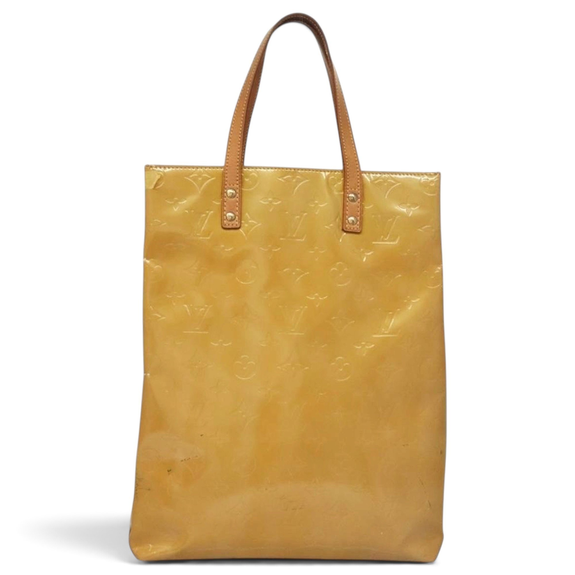 Reade patent leather tote