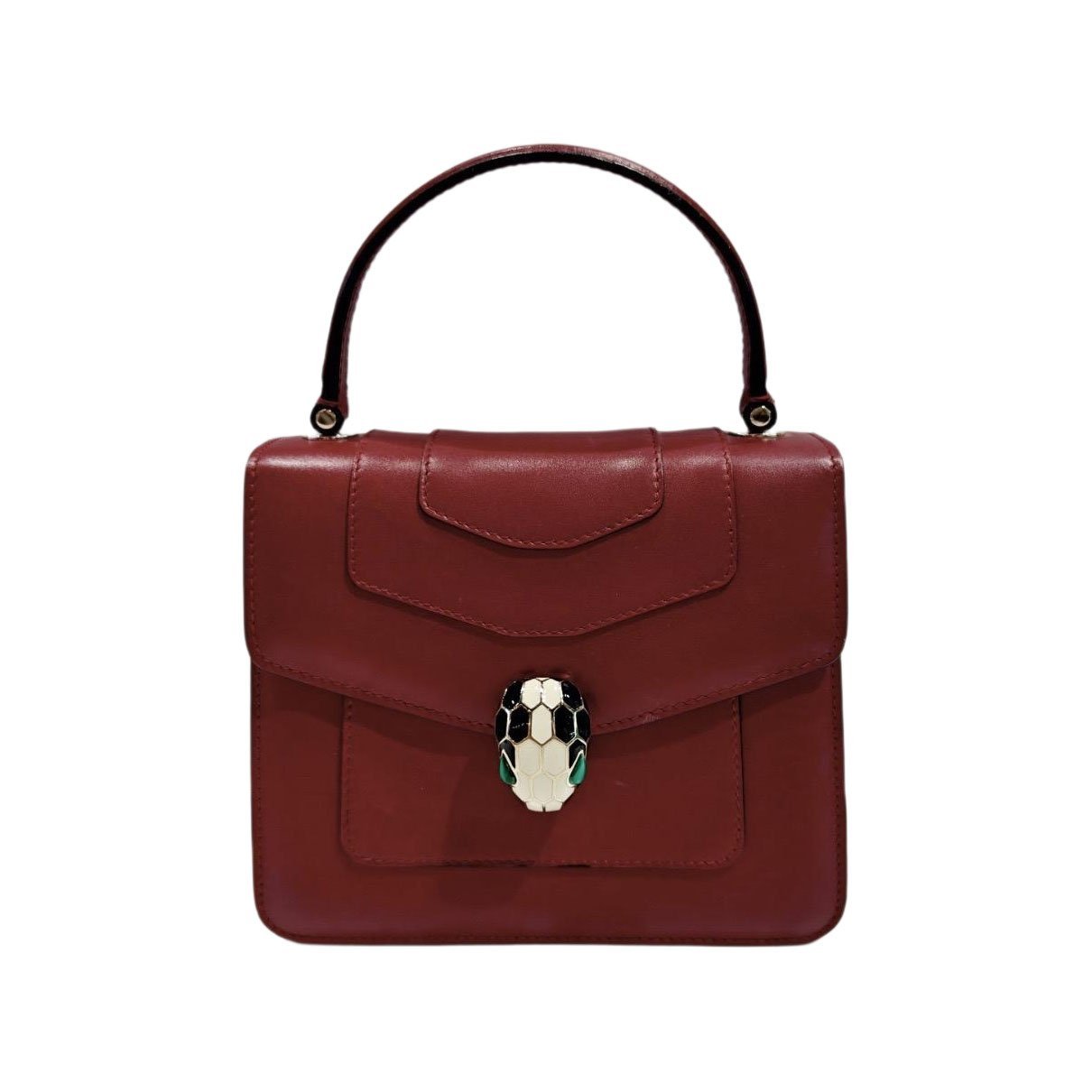 Serpenti leather handbag