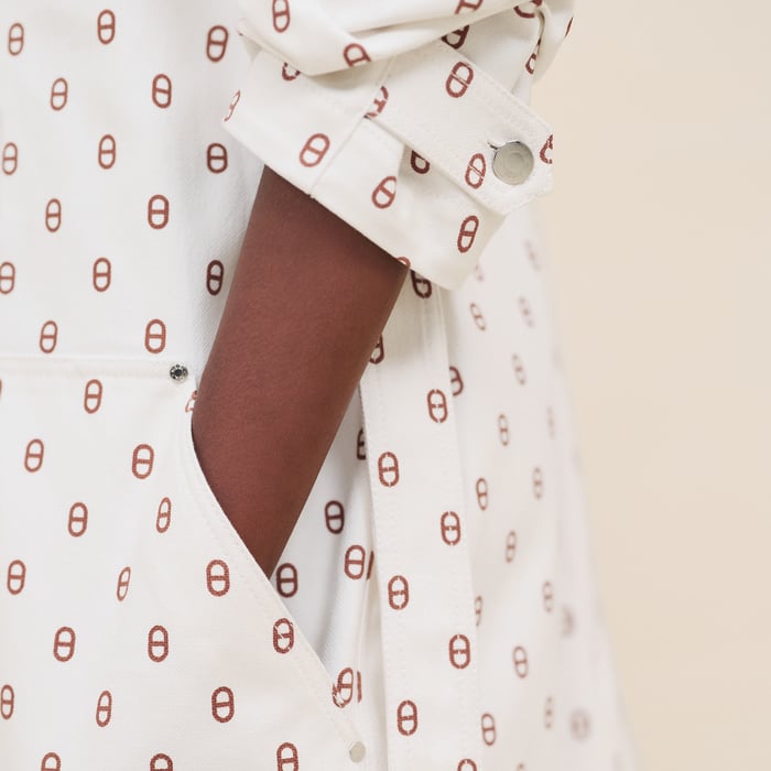 Marron Fauve "Chaine d'Ancre" Parka