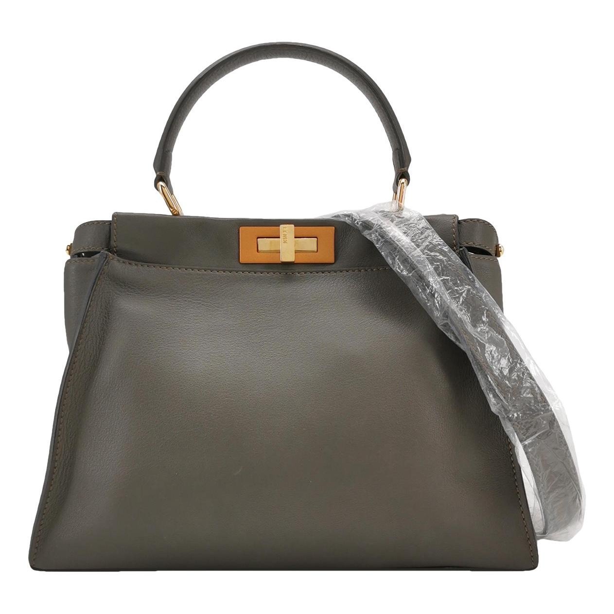 Peekaboo leather handbag